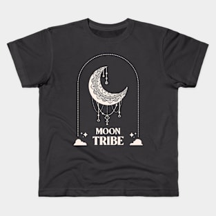 Moon Tribe Boho Mystical Kids T-Shirt